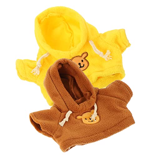KONTONTY 2 Stück Austauschbare Bär Kleidungsstücke Niedliche Plüschbär Puppen Outfits für Stofftier Kleidung und Waschbar und Wiederverwendbar KONTONTY 2 Stück Austauschbare Bär Kleidungsstücke Niedliche Plüschbär Puppen Outfits für Stofftier Kleidung und Waschbar und Wiederverwendbar von KONTONTY
