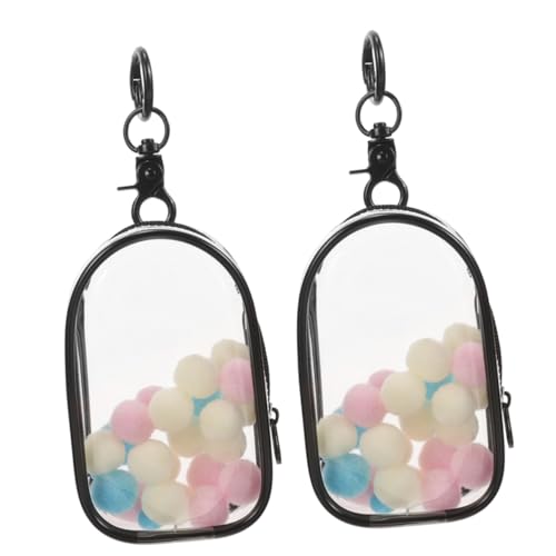 KONTONTY 2 Stück Babytasche Sammlerstück kleine Puppenaufbewahrungstasche Aufbewahrungsbehälter Attrappen blind Klarsichtvitrine für Figuren Mini-Puppentaschenmodelle Plüsch von KONTONTY