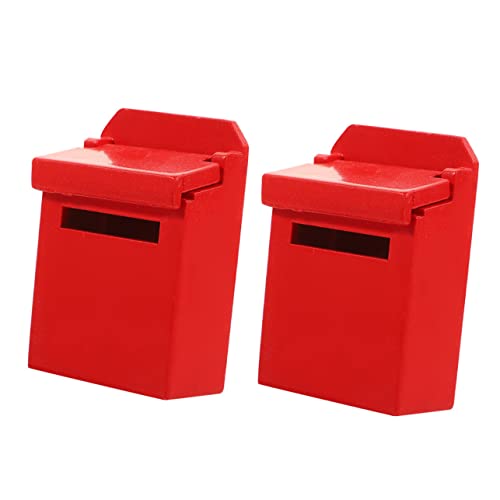 KONTONTY 2 Stück Briefkasten Modell Holz Dekoration für Puppenhaus Lebensnahe Figur Kreatives für Puppenhaus Zubehör KONTONTY 2 Stück Briefkasten Modell Holz Dekoration für Puppenhaus Lebensnahe Figur Kreatives für Puppenhaus Zubehör von KONTONTY