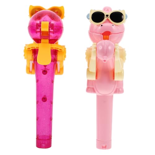 KONTONTY 2 Stück Dinosaurier Lollipop -Roboter Bonbonhalter Für Lutscher Riesige Lollipop-Dekorationen Lollipop-Roboter Riesiger Lutscherbehälter Schokoladenhalter Plastik von KONTONTY