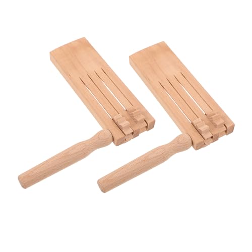 KONTONTY 2 Stück Drehgeräuschmacher Für Sportveranstaltungen Holzratsche Traditionelle Rassel Ratschengeräuschmacher Holzgeräuschmacher Drehspielzeug Geburtstagsparty von KONTONTY