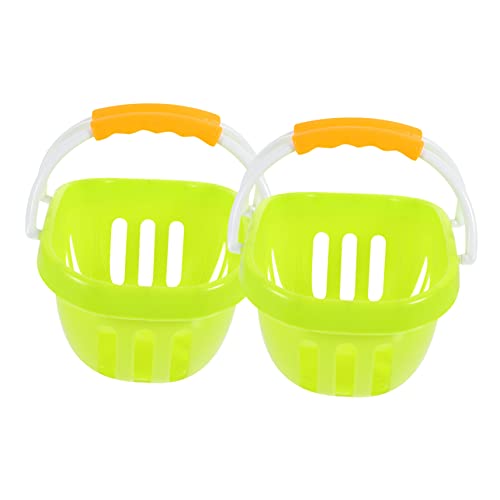 KONTONTY 2 Stück Einkaufswagen Spiel Kleiner Korb Mit Griff Für Kinderspielzeug Spielzeugbehälter Kinderspielzeug Einkaufskorb Kinderspielzeug Spielzeugaufbewahrung Organizer Weidenkorb KONTONTY 2 Stück Einkaufswagen Spiel Kleiner Korb Mit Griff Für Kinderspielzeug Spielzeugbehälter Kinderspielzeug Einkaufskorb Kinderspielzeug Spielzeugaufbewahrung Organizer Weidenkorb von KONTONTY