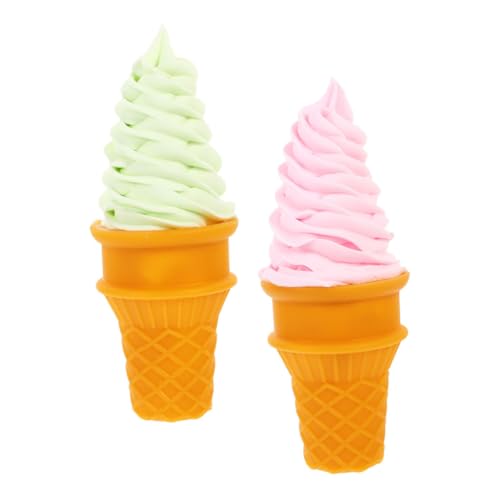 KONTONTY 2 Stück Eismodell künstliche Eiscreme-Requisite künstliches Falsches Eiscrememodell gefälschte Eiscreme-Requisite Eiscreme-Modellierfigur gefälschte Eiswaffel PVC KONTONTY 2 Stück Eismodell künstliche Eiscreme-Requisite künstliches Falsches Eiscrememodell gefälschte Eiscreme-Requisite Eiscreme-Modellierfigur gefälschte Eiswaffel PVC von KONTONTY