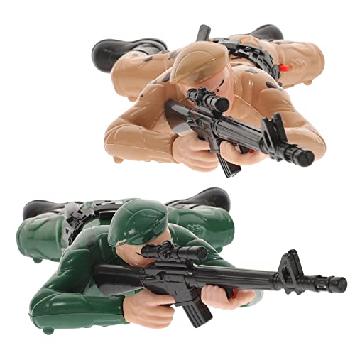 KONTONTY 2 Stück Elektrische Krabbel Soldaten Spielzeuge mit Licht und Sound Teiliges für Actionfiguren Militärisches Geburtstagsfeiern und Kinderveranstaltungen KONTONTY 2 Stück Elektrische Krabbel Soldaten Spielzeuge mit Licht und Sound Teiliges für Actionfiguren Militärisches Geburtstagsfeiern und Kinderveranstaltungen von KONTONTY
