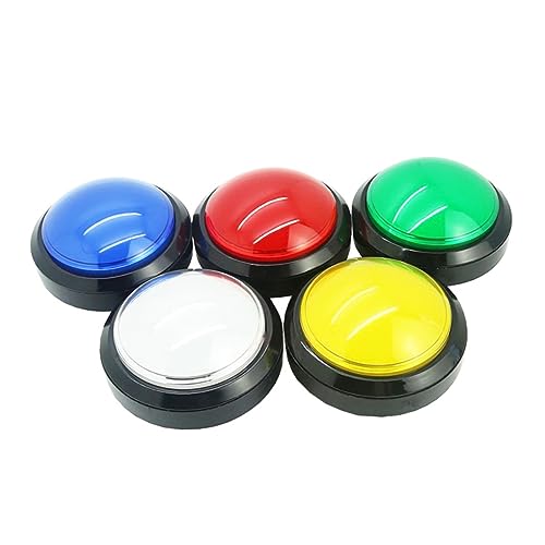 KONTONTY 2 Stück Elektronischer Spiel Quiz Buzzer mit LED Licht Runde Tasten Fußschalter Batteriefrei Party für Tv Quiz Reaktionsspielzeug für und Spielspaß Zufällige Farbe Zufällige Farbe KONTONTY 2 Stück Elektronischer Spiel Quiz Buzzer mit LED Licht Runde Tasten Fußschalter Batteriefrei Party für Tv Quiz Reaktionsspielzeug für und Spielspaß Zufällige Farbe Zufällige Farbe von KONTONTY