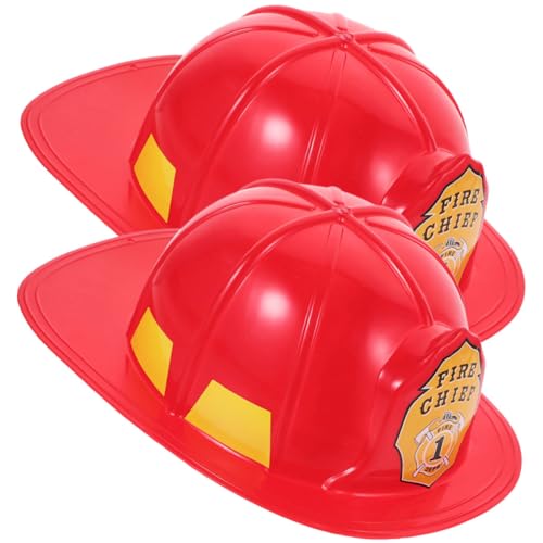 KONTONTY 2 Stück Feuerwehrhelm Cosplay für Erwachsene Roter Feuerwehrmann Hut Robustes Kostümzubehör für Rollenspiele Karneval Themenpartys und Verkleidungen KONTONTY 2 Stück Feuerwehrhelm Cosplay für Erwachsene Roter Feuerwehrmann Hut Robustes Kostümzubehör für Rollenspiele Karneval Themenpartys und Verkleidungen von KONTONTY
