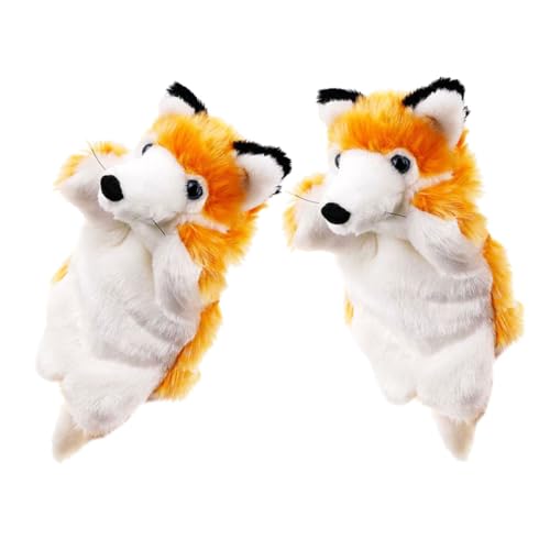 KONTONTY 2 Stück Fox Plush Toy Mini-Fingerpuppen Tierpuppe Ganzkörper Familienhandpuppe Dino-Fingerpuppen Fingerpuppen Fingerpuppen der Familie Sockenpuppe Plüsch KONTONTY 2 Stück Fox Plush Toy Mini-Fingerpuppen Tierpuppe Ganzkörper Familienhandpuppe Dino-Fingerpuppen Fingerpuppen Fingerpuppen der Familie Sockenpuppe Plüsch von KONTONTY