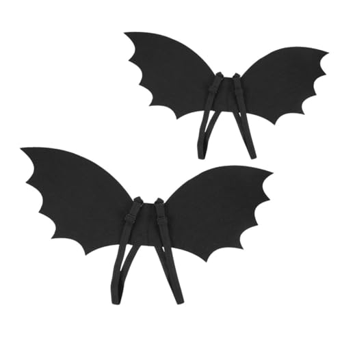 KONTONTY 2 Stück Halloween Fledermausflügel aus Robustem Vliesstoff Realistische Cosplay Flügel für Kindergeburtstag Tiermotto Kostüm Party Fasching Jungen Mädchen KONTONTY 2 Stück Halloween Fledermausflügel aus Robustem Vliesstoff Realistische Cosplay Flügel für Kindergeburtstag Tiermotto Kostüm Party Fasching Jungen Mädchen von KONTONTY