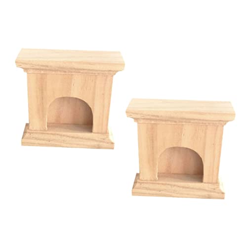 KONTONTY 2 Stück Holz Kamin Modell Realistische Dekoration für Puppenhäuser und Kleine Wohnungen Hochwertiges Holzspielzeug mit Feiner Verarbeitung für Kreatives KONTONTY 2 Stück Holz Kamin Modell Realistische Dekoration für Puppenhäuser und Kleine Wohnungen Hochwertiges Holzspielzeug mit Feiner Verarbeitung für Kreatives von KONTONTY