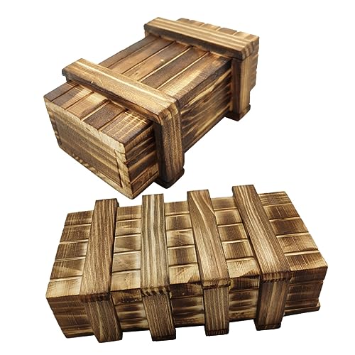 KONTONTY 2 Stück Holz mit Versteckten Fächern Pädagogisches Denkspiel für Nachhaltiges Holzspielzeug zur Gehirnförderung Sichere Verarbeitung ohne Kanten Vielfältige Öffnungsmöglichkeiten KONTONTY 2 Stück Holz mit Versteckten Fächern Pädagogisches Denkspiel für Nachhaltiges Holzspielzeug zur Gehirnförderung Sichere Verarbeitung ohne Kanten Vielfältige Öffnungsmöglichkeiten von KONTONTY