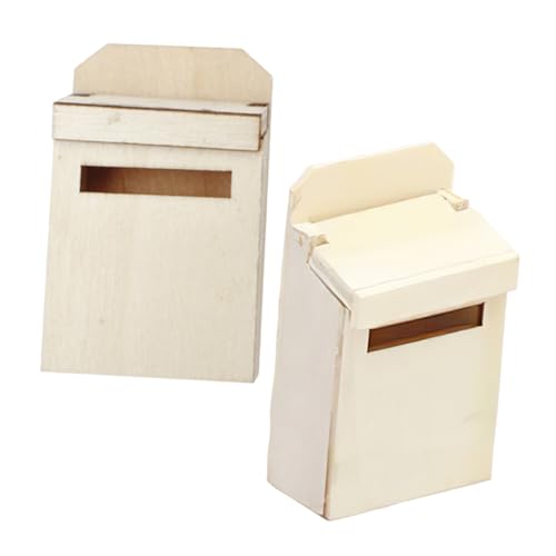 KONTONTY 2 Stück Holzpostkastenmodell Puppenhauszubehör Mini-Puppenhausmöbel Mikrohäuser altes Puppenhaus Mini-Einhornfiguren Puppenhaus-Miniaturen Miniatur -Dinge hölzern Beige KONTONTY 2 Stück Holzpostkastenmodell Puppenhauszubehör Mini-Puppenhausmöbel Mikrohäuser altes Puppenhaus Mini-Einhornfiguren Puppenhaus-Miniaturen Miniatur -Dinge hölzern Beige von KONTONTY