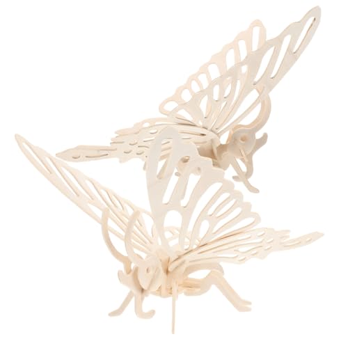 KONTONTY 2 Stück Holzpuzzle Modell Schmetterling DIY Tierpuzzle Lernspielzeug Fördert Konzentration Hand Auge Koordination und Räumliches für Eltern Junge Mädchen Aktivitäten KONTONTY 2 Stück Holzpuzzle Modell Schmetterling DIY Tierpuzzle Lernspielzeug Fördert Konzentration Hand Auge Koordination und Räumliches für Eltern Junge Mädchen Aktivitäten von KONTONTY
