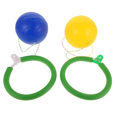 KONTONTY 2 Stück Knöchel Skip Ball Robustes Sprungspielzeug für Erwachsene Fußring Design für Intensives Einzelbeintraining Vielseitig für Outdoor Fitness Familienspaß Gelb Blau KONTONTY 2 Stück Knöchel Skip Ball Robustes Sprungspielzeug für Erwachsene Fußring Design für Intensives Einzelbeintraining Vielseitig für Outdoor Fitness Familienspaß Gelb Blau von KONTONTY