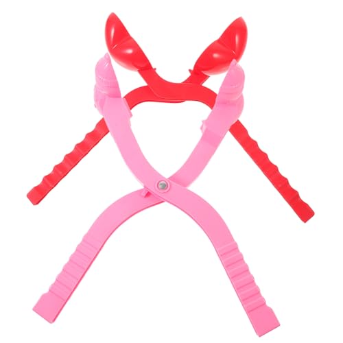 KONTONTY 2 Stück Kreative Schneeform Clip für Winter Outdoor für Schneeballschlachten Herz und Schneemann Design Zufällige Farben Zufällige Farbe von KONTONTY