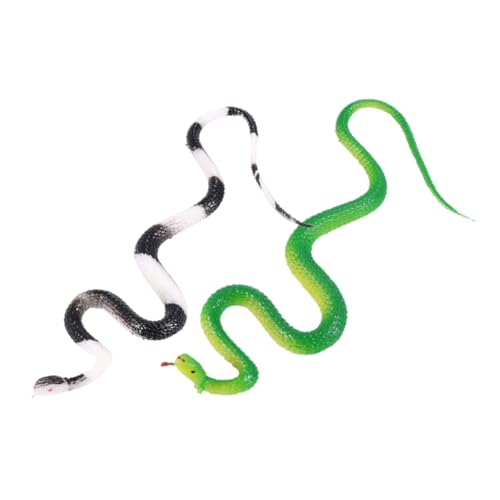 KONTONTY 2 Stück Künstliche Schlange Schlangen Lebensecht Gruselige Halloween-Dekoration Realistisch Gefälschte Sich Bewegende Schlange Klein Gruseliges Tier Tierfigur Plastik von KONTONTY
