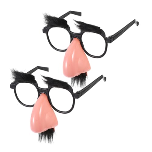 KONTONTY 2 Stück Lustige Clownbrille für Halloween und Partys Einzigartige Verkleidungsaccessoires für Erwachsene für Karneval und Geburtstagsfeiern KONTONTY 2 Stück Lustige Clownbrille für Halloween und Partys Einzigartige Verkleidungsaccessoires für Erwachsene für Karneval und Geburtstagsfeiern von KONTONTY
