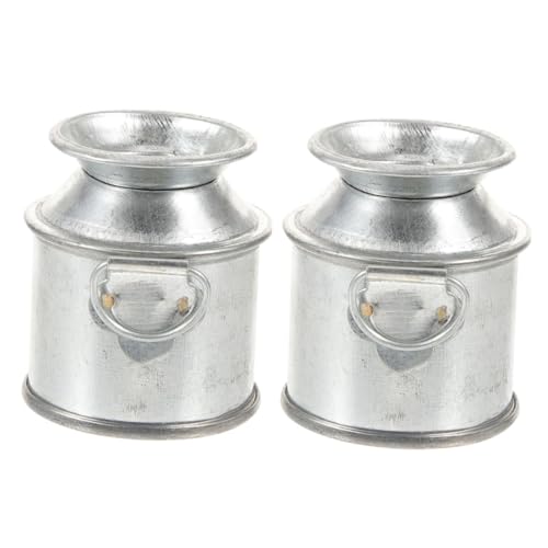 KONTONTY 2 Stück Mini -Milch -Krugzubehör kleine Milchkännchenvase Miniatur Wohnkultur Messbecher winzig Mini Krug kleine Vase Mini -Hausdekorationen Mini Blumeneimer Metall Silber KONTONTY 2 Stück Mini -Milch -Krugzubehör kleine Milchkännchenvase Miniatur Wohnkultur Messbecher winzig Mini Krug kleine Vase Mini -Hausdekorationen Mini Blumeneimer Metall Silber von KONTONTY
