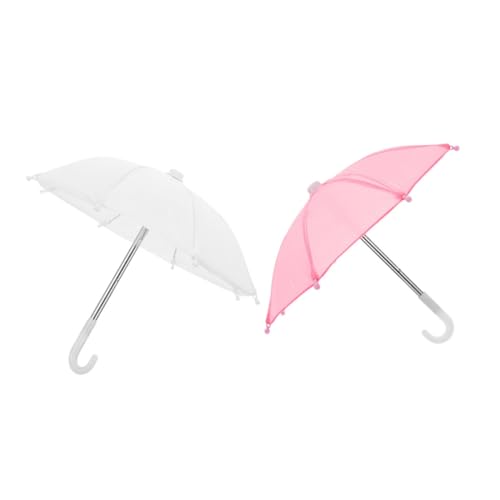 KONTONTY 2 Stück Miniatur Puppenhaus Regenschirm Weiß Rosa Mini Regenschirme für Puppen Zubehör für Kreative Rollenspiele und Fotografie Dekorationen KONTONTY 2 Stück Miniatur Puppenhaus Regenschirm Weiß Rosa Mini Regenschirme für Puppen Zubehör für Kreative Rollenspiele und Fotografie Dekorationen von KONTONTY