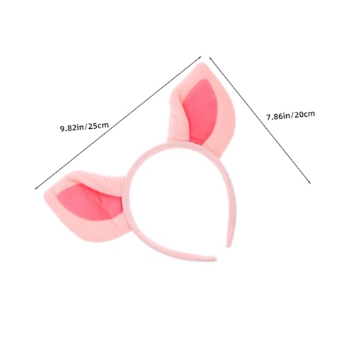 KONTONTY 2 Stück Plüsch Schweineohr Haarreifen Weiches Tierohren Haarband Bequemes Cosplay Accessoire für Erwachsene Kostümzubehör für Halloween Party und Karneval KONTONTY 2 Stück Plüsch Schweineohr Haarreifen Weiches Tierohren Haarband Bequemes Cosplay Accessoire für Erwachsene Kostümzubehör für Halloween Party und Karneval von KONTONTY