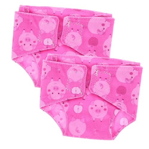 KONTONTY 2 Stück Puppen-Anziehshorts puppenwindeln für Puppen-Accessoires Puppen-Zubehör Puppenhöschen für Puppenzubehör Stoff Rosy KONTONTY 2 Stück Puppen-Anziehshorts puppenwindeln für Puppen-Accessoires Puppen-Zubehör Puppenhöschen für Puppenzubehör Stoff Rosy von KONTONTY