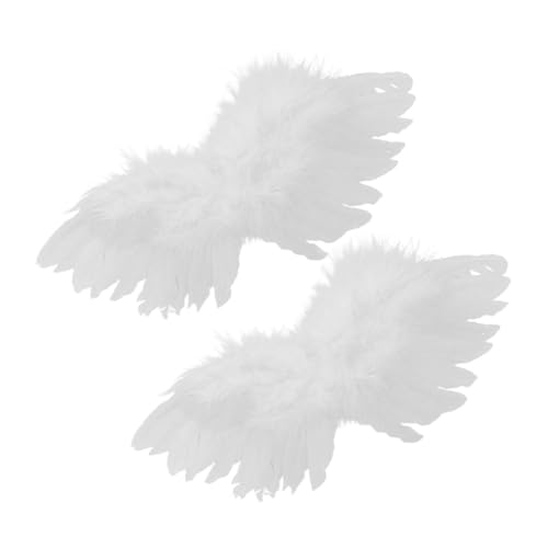 KONTONTY 2 Stück Puppenflügel Engel Feenflügel Ornament Zubehör Puppenhaus Engelflügel Mini Bastelflügel Engelsflügel Zum Basteln Mädchen Cosplay Engelsflügel Künstlich Weiß KONTONTY 2 Stück Puppenflügel Engel Feenflügel Ornament Zubehör Puppenhaus Engelflügel Mini Bastelflügel Engelsflügel Zum Basteln Mädchen Cosplay Engelsflügel Künstlich Weiß von KONTONTY