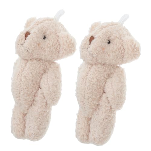 KONTONTY 2 Stück Puppenhaus Bärenpuppe Kuscheltier Mini -Tierfiguren Simulationsbär-Plüschtier winzige ausgestopfte Bärenfiguren Puppenhaus-Bär-Modell-Dekoration Minibär PP Baumwolle Khaki KONTONTY 2 Stück Puppenhaus Bärenpuppe Kuscheltier Mini -Tierfiguren Simulationsbär-Plüschtier winzige ausgestopfte Bärenfiguren Puppenhaus-Bär-Modell-Dekoration Minibär PP Baumwolle Khaki von KONTONTY