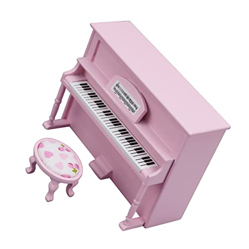 KONTONTY 2 Stück Puppenhaus Möbel aus Holz Robuste Miniatur Musikinstrument Dekoration für Puppenhaus Kinderzimmer Geschenkidee von KONTONTY
