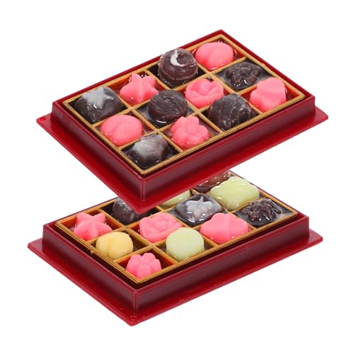 KONTONTY 2 Stück Puppenhausschokolade Gefälschte Schokolade Künstlich Zum Thema Essen Künstliche Schokolade Zur Ausstellung Gefälschte Schokoladenschmuck Essen Plastik KONTONTY 2 Stück Puppenhausschokolade Gefälschte Schokolade Künstlich Zum Thema Essen Künstliche Schokolade Zur Ausstellung Gefälschte Schokoladenschmuck Essen Plastik von KONTONTY
