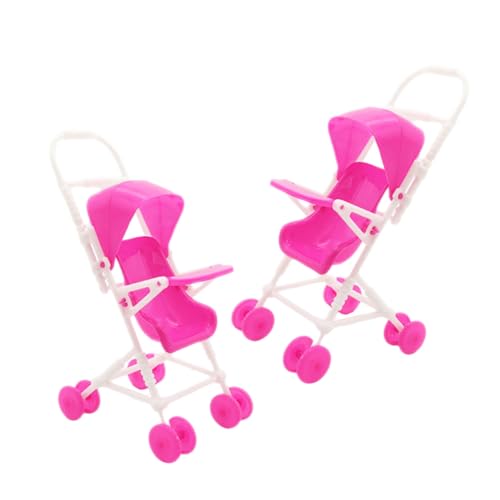 KONTONTY 2 Stück Puppenwagen für Robuster Puppenzubehör mit Realistischem Design Hand Augen Koordination für Jungen von KONTONTY
