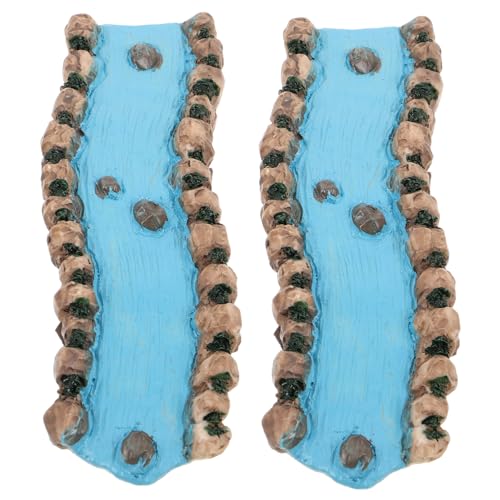 KONTONTY 2 Stück Sandtisch Landschaftsbau Basteln Miniatur Bach Für Feengarten Gebogener Fluss Für Miniaturgarten Feengarten Flussdekoration Miniatur Garten Flussszene Himmelblaues KONTONTY 2 Stück Sandtisch Landschaftsbau Basteln Miniatur Bach Für Feengarten Gebogener Fluss Für Miniaturgarten Feengarten Flussdekoration Miniatur Garten Flussszene Himmelblaues von KONTONTY