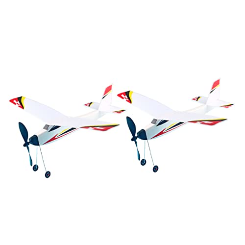 KONTONTY 2 Stück Schaumstoff Flugzeug Gummiband Gleiter für Outdoor Aktivitäten Zufälliges Muster Lernspielzeug für Jungen und Mädchen KONTONTY 2 Stück Schaumstoff Flugzeug Gummiband Gleiter für Outdoor Aktivitäten Zufälliges Muster Lernspielzeug für Jungen und Mädchen von KONTONTY
