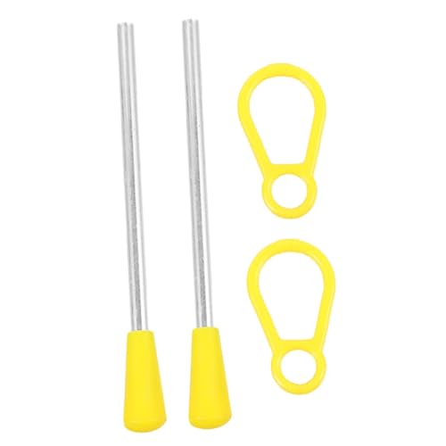 KONTONTY 2 Stück Schlägel für Schlaginstrumente Percussion-Dreieck-Eisenstab Schlagstange Performance-Dreieck-Eisenstab Musikinstrumentenschläger Hammerstöcke Plastik Gelb KONTONTY 2 Stück Schlägel für Schlaginstrumente Percussion-Dreieck-Eisenstab Schlagstange Performance-Dreieck-Eisenstab Musikinstrumentenschläger Hammerstöcke Plastik Gelb von KONTONTY