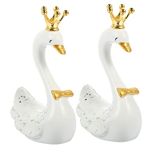 KONTONTY 2 Stücke Harz Schwan Figuren Kuchen Toer Geburtstag Set Dekorative Cupcake Topper Miniatur Schwan Statuen KONTONTY 2 Stücke Harz Schwan Figuren Kuchen Toer Geburtstag Set Dekorative Cupcake Topper Miniatur Schwan Statuen von KONTONTY