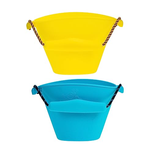 KONTONTY 2 Stück Silikoneimer Strandspielzeug für Tragbarer Wassereimer Kleiner Sandeimer Strand Eimer für Kinderspielzeug Kieselgel KONTONTY 2 Stück Silikoneimer Strandspielzeug für Tragbarer Wassereimer Kleiner Sandeimer Strand Eimer für Kinderspielzeug Kieselgel von KONTONTY