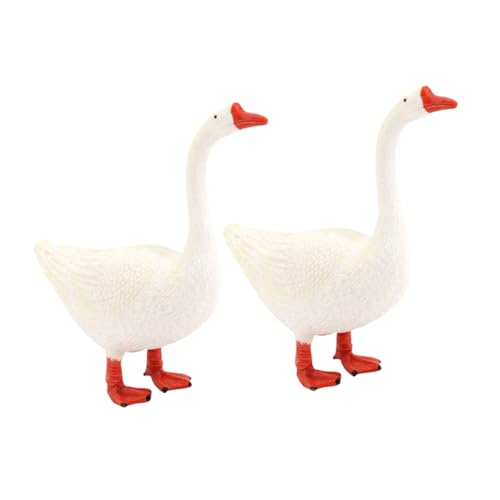 KONTONTY 2 Stück Simulationsmodell Einer weißen Gans Mini -Tierfiguren Tierische Gansfigur Schwan Tischdekoration Figuren für Wohnkultur dekorative Gänsefigur Gänse-Tischdekoration Plastik KONTONTY 2 Stück Simulationsmodell Einer weißen Gans Mini -Tierfiguren Tierische Gansfigur Schwan Tischdekoration Figuren für Wohnkultur dekorative Gänsefigur Gänse-Tischdekoration Plastik von KONTONTY