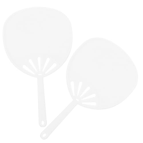 KONTONTY 2 Stück Simuliertes Lüftermodell Tragbarer Mini- Kleine Fans Mini-lüfter Tragbar Kleine Tragbare Ventilatoren Handgebläse DIY-Graffiti-Fan Mini-Fans Weiß Plastik von KONTONTY