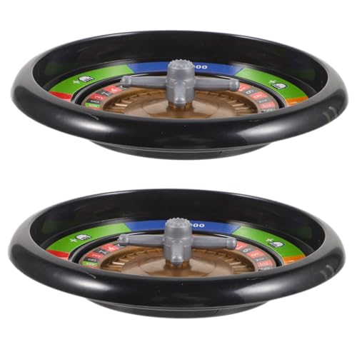 KONTONTY 2 Stück Spiel Schach Turntable Festival-pokerrad Pokerrad Für Die Party Geburtstagsfeier Spiel Poker Wheel Spielrad Pokerrad Zu Hause Dekoratives Pokerrad Partygeschenk Plastik von KONTONTY