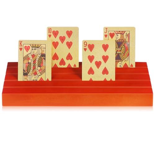 KONTONTY 2 Stück Spielkartensockel Aus Holz Haufen Poker Spielkartenhalter, Deckständer Kartenspiel Legen Lamelle Inhaber Steht Slot Rahmen Kiefernholz Brown KONTONTY 2 Stück Spielkartensockel Aus Holz Haufen Poker Spielkartenhalter, Deckständer Kartenspiel Legen Lamelle Inhaber Steht Slot Rahmen Kiefernholz Brown von KONTONTY