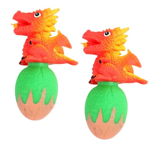 KONTONTY 2 Stück Stressabbau Dinosaurier Elastischer Squeeze Vent Ball Langlebig und Portabel Kreatives Dinosaurier Ei für Erwachsene für Entspannung und Angstabbau von KONTONTY