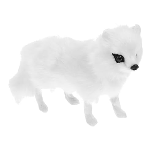 KONTONTY 2 Stück Süßer Fuchs Stofftier Simulierte Puppe Plüschfuchs Süße Weiche Fuchs Tierfiguren Fuchsfigur Kinderdekoration Tierstatue Für Spielzeugtiere Weißes Kunstfell KONTONTY 2 Stück Süßer Fuchs Stofftier Simulierte Puppe Plüschfuchs Süße Weiche Fuchs Tierfiguren Fuchsfigur Kinderdekoration Tierstatue Für Spielzeugtiere Weißes Kunstfell von KONTONTY