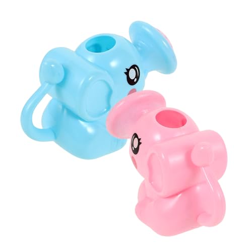 KONTONTY 2 Stück Teiliges Badespielzeug Wasserkanne für Kleinkinder Bunte Cartoon mit Praktischem Griff Kleines Leichtes Wasserspielzeug für Badewanne und Spielspaß von KONTONTY