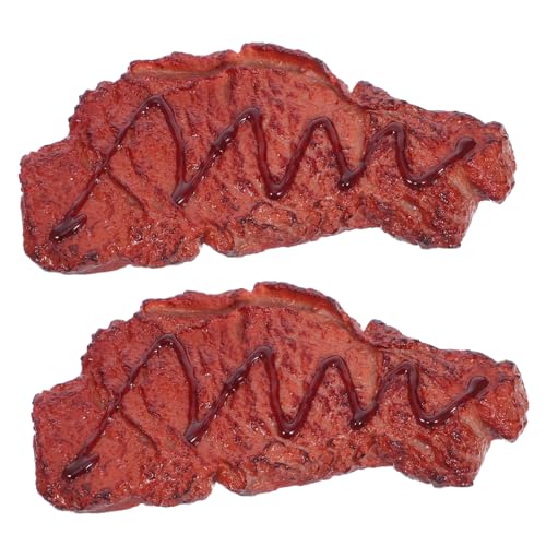KONTONTY 2 Stück Teiliges Fake Steak Realistische Künstliche Roastbeef Deko Fleischmodelle Langlebig Braun Küchen und Marktauslage Fotorequisiten Vielseitig Verwendbar KONTONTY 2 Stück Teiliges Fake Steak Realistische Künstliche Roastbeef Deko Fleischmodelle Langlebig Braun Küchen und Marktauslage Fotorequisiten Vielseitig Verwendbar von KONTONTY