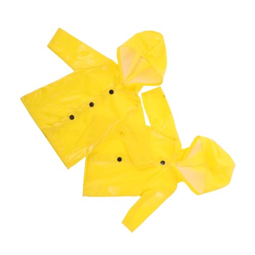 KONTONTY 2 Stück Teiliges Gelb mit Kapuze Schützende Regenbekleidung für Puppen Modisches Outfit für Rollenspiele und Feinkmotorikförderung KONTONTY 2 Stück Teiliges Gelb mit Kapuze Schützende Regenbekleidung für Puppen Modisches Outfit für Rollenspiele und Feinkmotorikförderung von KONTONTY