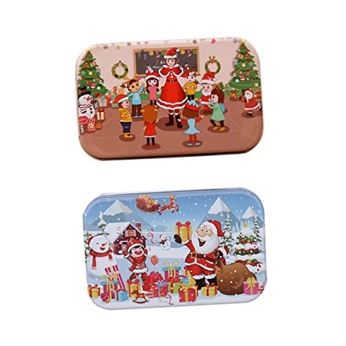 KONTONTY 2 Stück Teiliges Holzpuzzle Weihnachtsmotiv Cartoonartige Designs Sicher und Glatt Pädagogisches Lernspielzeug Hand Auge Koordination und Feinmotorik für Kleinkinder KONTONTY 2 Stück Teiliges Holzpuzzle Weihnachtsmotiv Cartoonartige Designs Sicher und Glatt Pädagogisches Lernspielzeug Hand Auge Koordination und Feinmotorik für Kleinkinder von KONTONTY