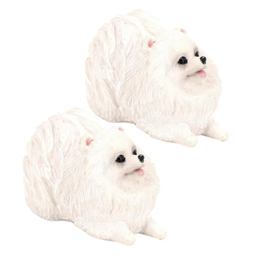 KONTONTY 2 Stück Teiliges PVC Hundemodell Pomeranian Figuren Lebensecht Dekorativ Pädagogisch für Kinderzimmer und Sammler KONTONTY 2 Stück Teiliges PVC Hundemodell Pomeranian Figuren Lebensecht Dekorativ Pädagogisch für Kinderzimmer und Sammler von KONTONTY