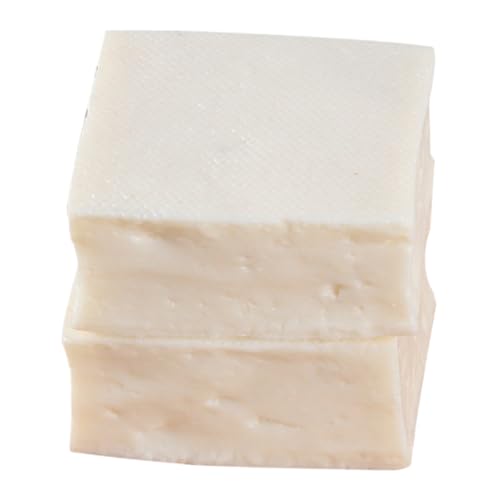 KONTONTY 2 Stück Teiliges PVC Tofu Modell Realistische Leichte Dekofigur Langlebig und Verschleißfest für Küchen Lebensmittelgeschäft und Partyszene KONTONTY 2 Stück Teiliges PVC Tofu Modell Realistische Leichte Dekofigur Langlebig und Verschleißfest für Küchen Lebensmittelgeschäft und Partyszene von KONTONTY