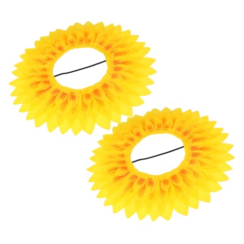 KONTONTY 2 Stück Teiliges Sonnenblumen Haarreif für Lustige Kopfbedeckung Leichtes Tragbares Blumenkostüm für Kindergarten Sportfeste und Party Requisiten Charmantes Design KONTONTY 2 Stück Teiliges Sonnenblumen Haarreif für Lustige Kopfbedeckung Leichtes Tragbares Blumenkostüm für Kindergarten Sportfeste und Party Requisiten Charmantes Design von KONTONTY