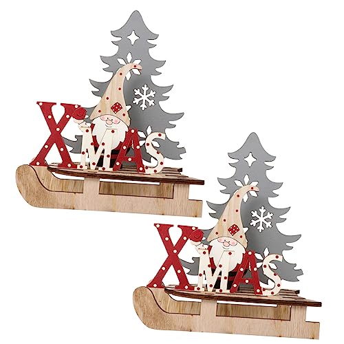 KONTONTY 2 Stück Weihnachtsdeko Holz Puzzle Schneeschlitten Kreative DIY Weihnachtsdekoration für Wohnzimmer Büro Kinderzimmer für Weihnachten und Feste KONTONTY 2 Stück Weihnachtsdeko Holz Puzzle Schneeschlitten Kreative DIY Weihnachtsdekoration für Wohnzimmer Büro Kinderzimmer für Weihnachten und Feste von KONTONTY