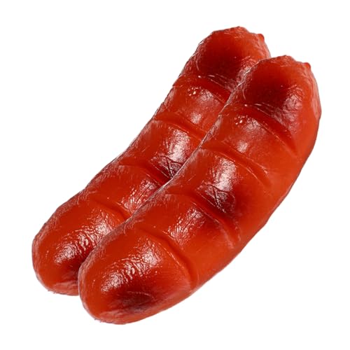 KONTONTY 2 Stück Wurstdekor gefälschtes realistisches Essen Hot-Dog-Requisite Restaurant gefälschtes Essen simulierter Hotdog Wurst-Modell künstliche Lebensmittelrequisiten Prop Essen PVC KONTONTY 2 Stück Wurstdekor gefälschtes realistisches Essen Hot-Dog-Requisite Restaurant gefälschtes Essen simulierter Hotdog Wurst-Modell künstliche Lebensmittelrequisiten Prop Essen PVC von KONTONTY