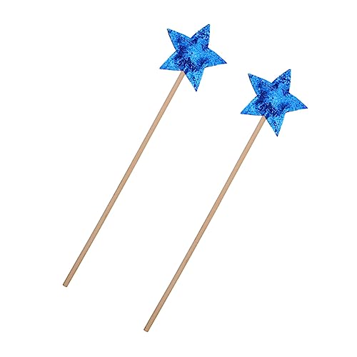 KONTONTY Feenstab Für Kinder 2-teiliges Sternförmiges Feenstab-Set Multifunktionales Feen-Set Für Tanzpartys von KONTONTY